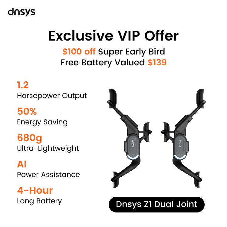 $10 Dnsys Z1 Exoskeleton Deposit Reservation - Defy Gravity, Go Beyond