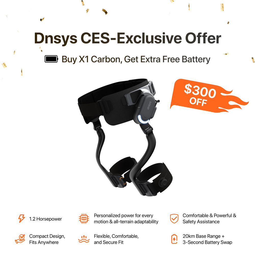 DNSYS X1 AI Exoskeleton: Walk Farther, Faster, with Less Effort